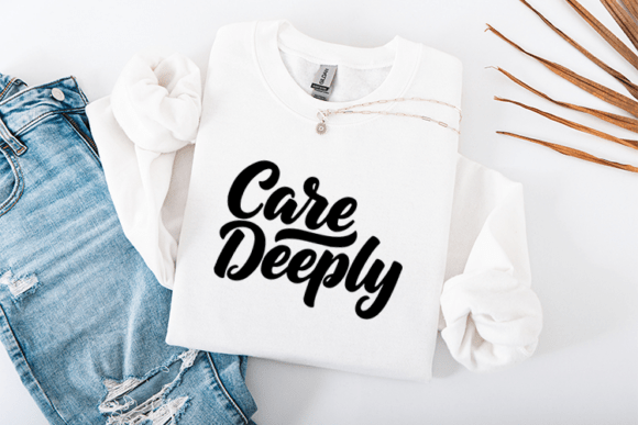 Care Deeply Script Eco Typography Design Review
