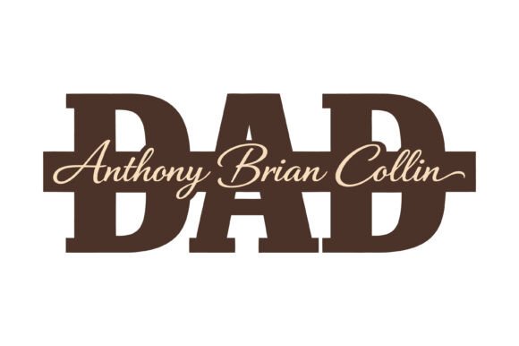 Dad Custom Kids Name Script Bold SVG: T-Shirt Graphics Review
