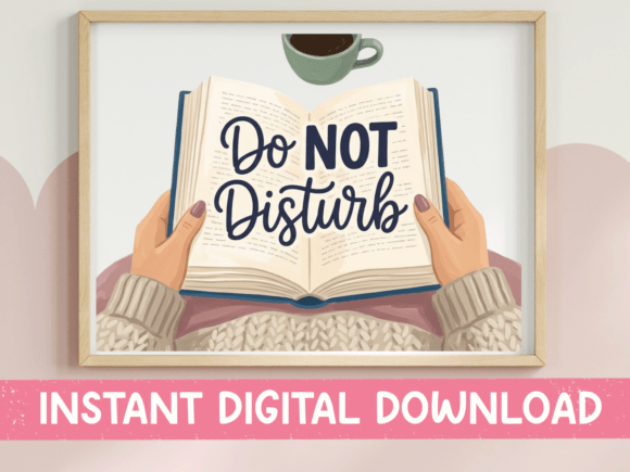 Do Not Disturb Reader Book Design for T-Shirt Graphics