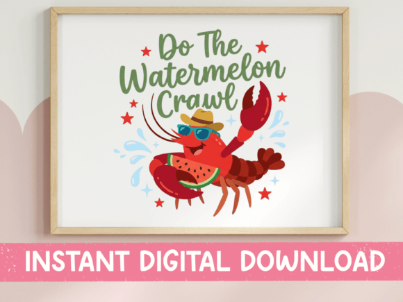 Do the Watermelon Crawl Lobster SVG for T-Shirt Graphics