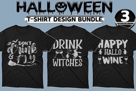 Halloween Day T-shirt Design Bundle-9: Graphics & Print Templates Review