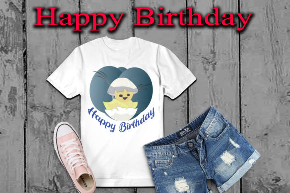 Happy Birthday Graphics & Illustrations for T-Shirt, Mug & Craft