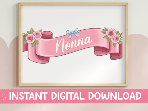 Nonna Floral Ribbon Script T-Shirt Graphics Review