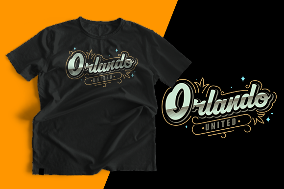 T-shirt Design - Orlando: Graphics & Print Templates