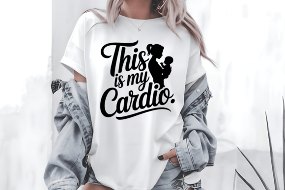 This Is My Cardio Mom Graphics for T-Shirt Designs